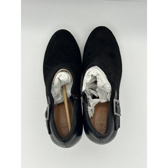 Clarks Women’s Black Ankle Heels Size 10W – Soft Cushion Wide Width Boots - Picture 4 of 8